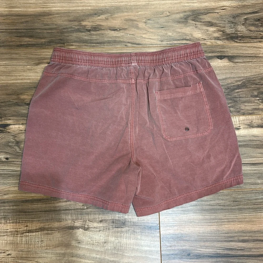 Men's Casual Drawstring Shorts - Dusty Rose